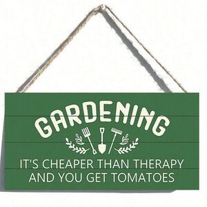 Nice Funny Gardening hanging sign!